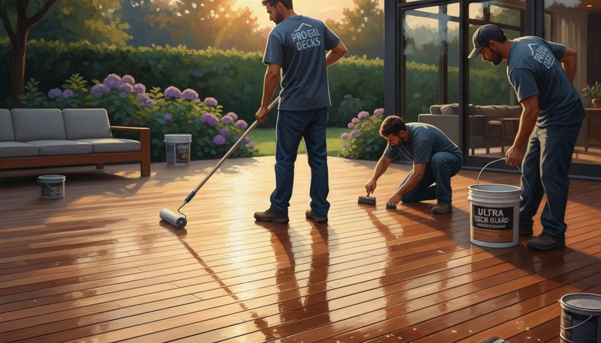 Deck sealing service in Buffalo, NY for winter protection and wood durability