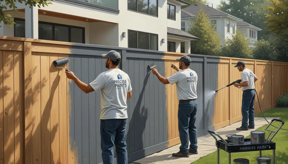 Fence painting service in Buffalo, NY for weather protection and curb appeal