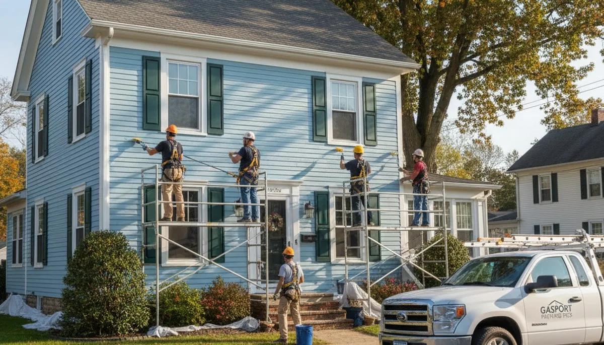 Painting contractors serving Buffalo, NY on a professional residential and commercial project