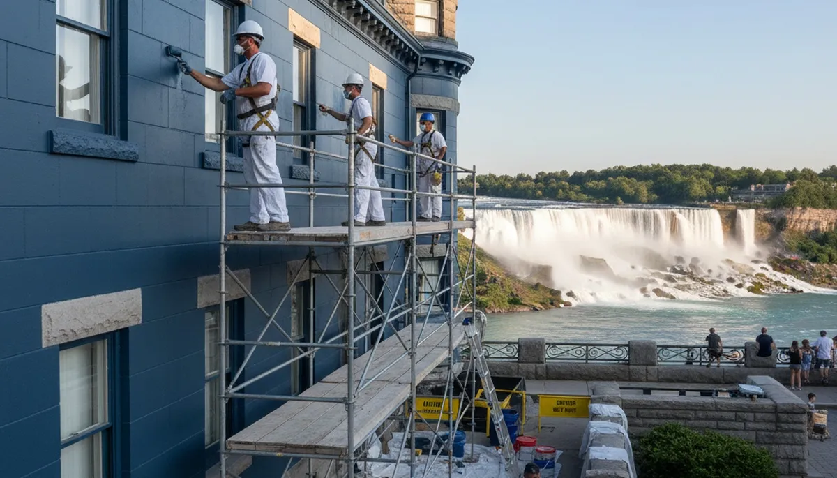 Buffalo, NY painting contractor crew providing professional interior and exterior painting services