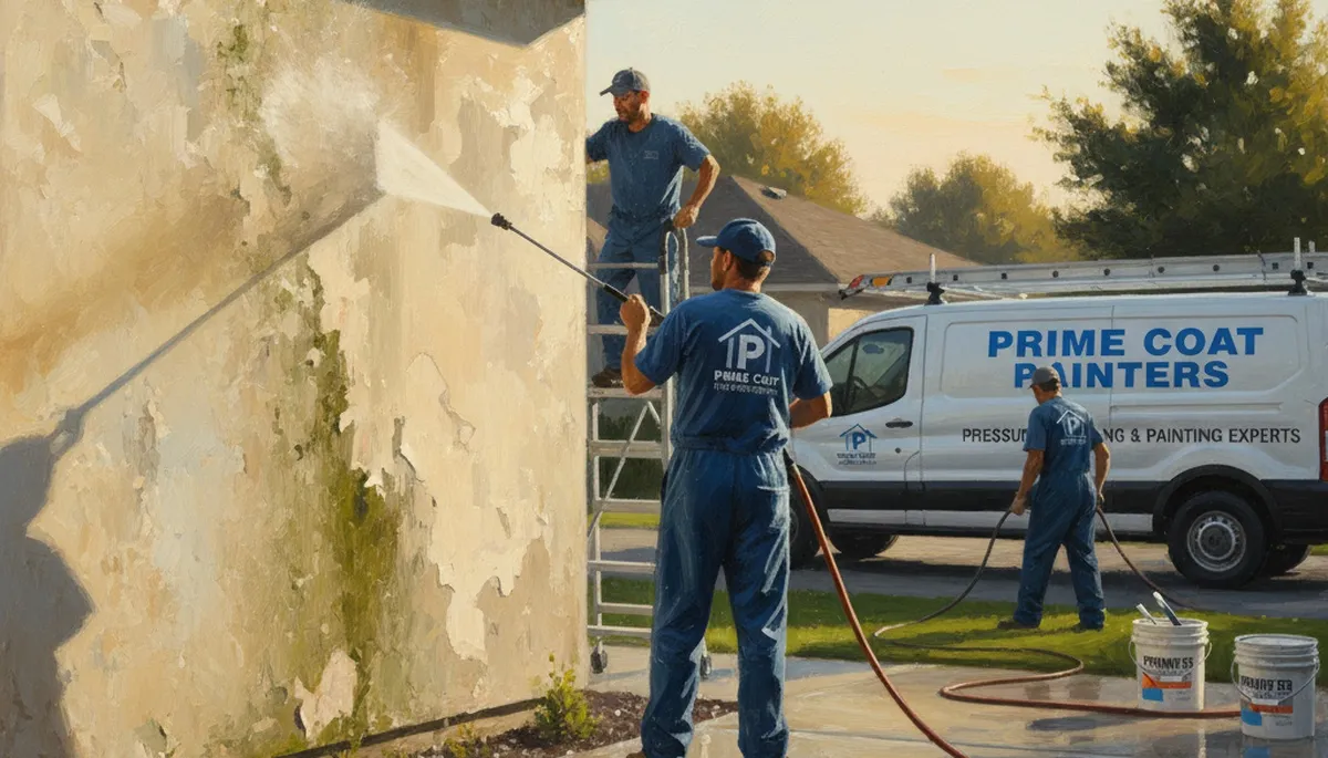 Buffalo, NY pressure washing service removing grime from exterior siding and surfaces